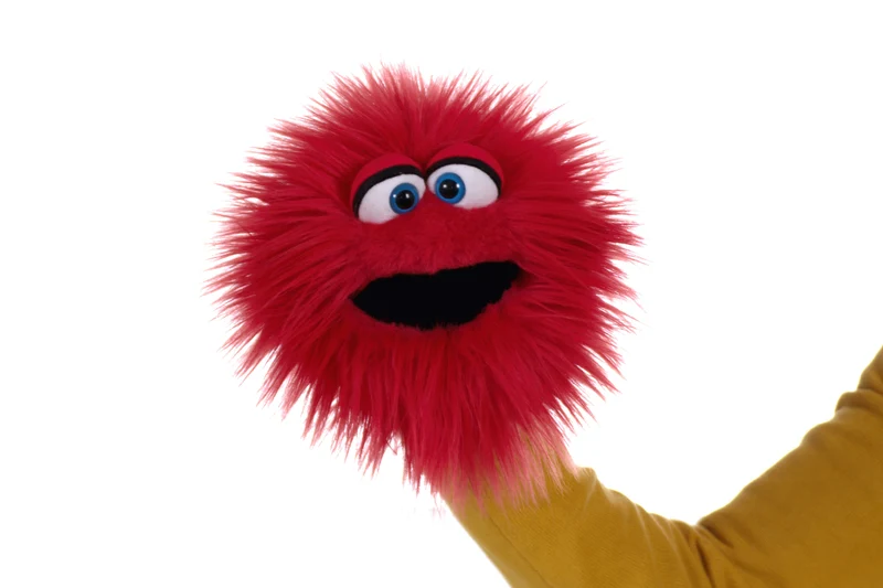 Living Puppets W804 Handpuppe Klatschtriene Rot Quatschköppe
