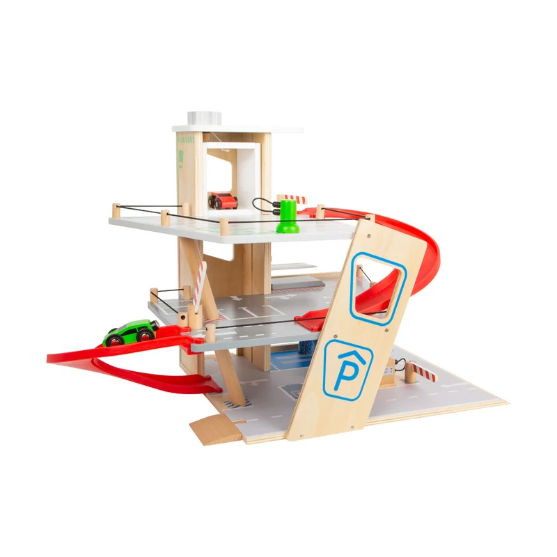 Parkhaus „Premium“ – die komplette Auto-Spielwelt aus Holz