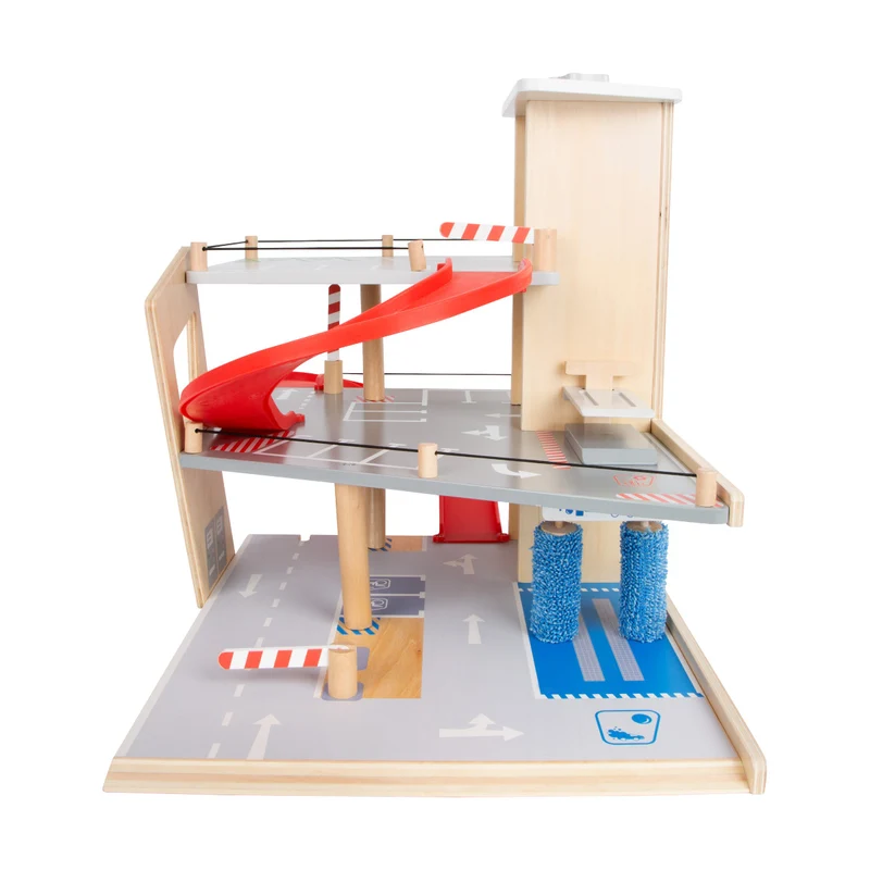 Parkhaus „Premium“ – die komplette Auto-Spielwelt aus Holz