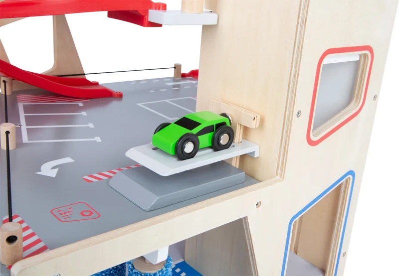 Parkhaus „Premium“ – die komplette Auto-Spielwelt aus Holz