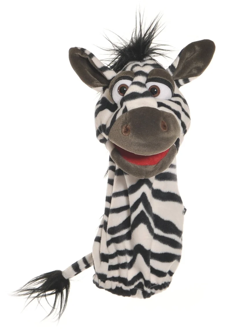 Living Puppets W574 Handpuppe Quasselwurm Zebra