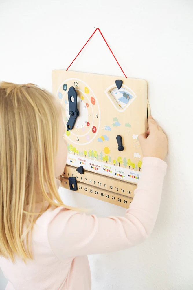 Lernuhr mit Kalender "Educate"