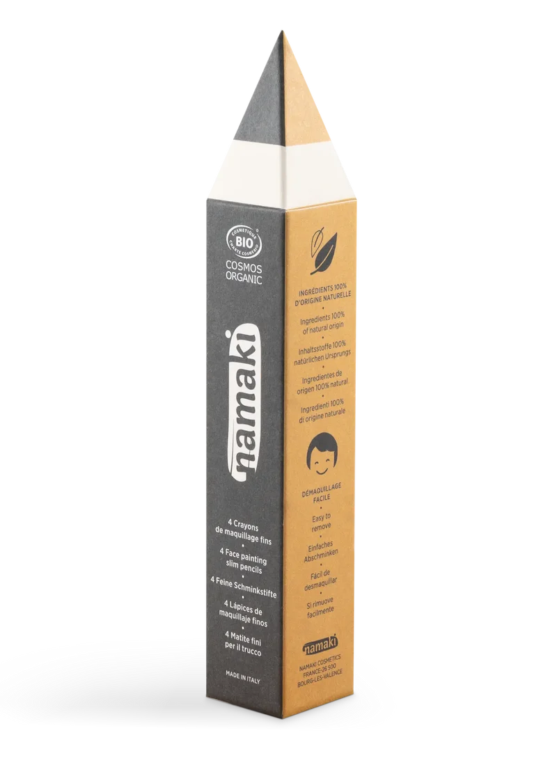Feine Schminkstifte für Kinder - Gold, Silber, Schwarz, Weiß