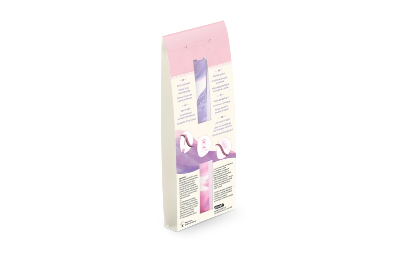 Haarmascara Doppel-Applikator - Rosa & Violett