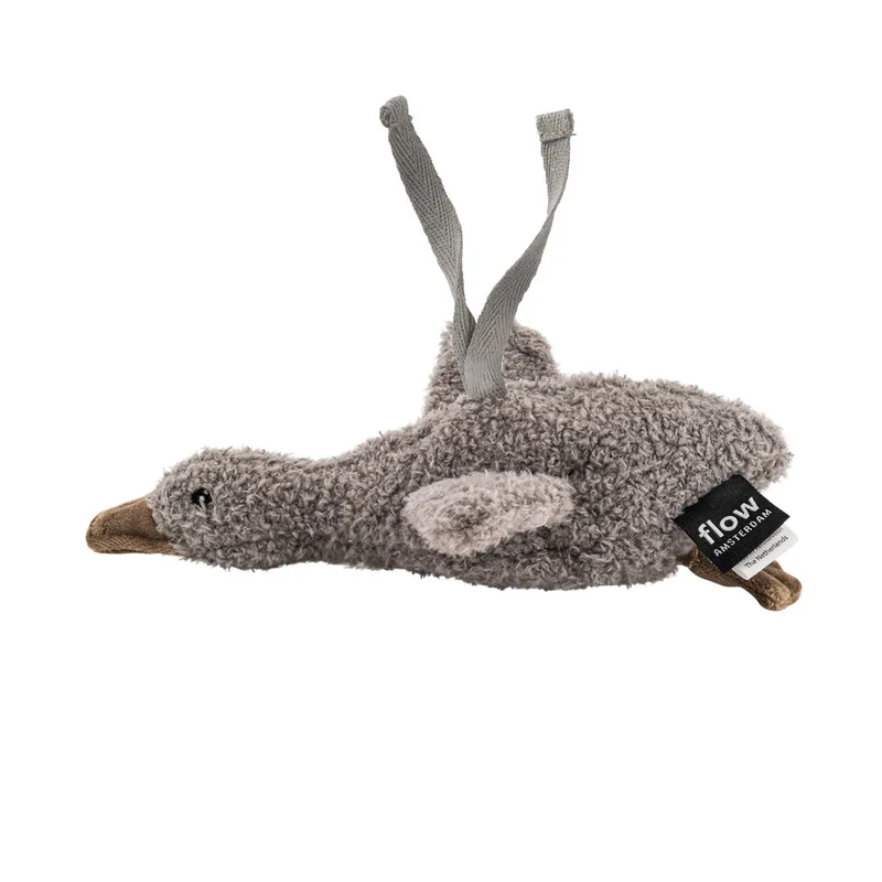 Einschlafhilfe & Kuscheltier Gans inkl. Soundbox "Liva Comforter on the go" - Grau