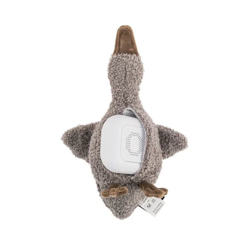 Einschlafhilfe & Kuscheltier Gans inkl. Soundbox "Liva Comforter on the go" - Grau