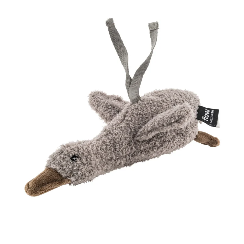 Einschlafhilfe & Kuscheltier Gans inkl. Soundbox "Liva Comforter on the go" - Grau
