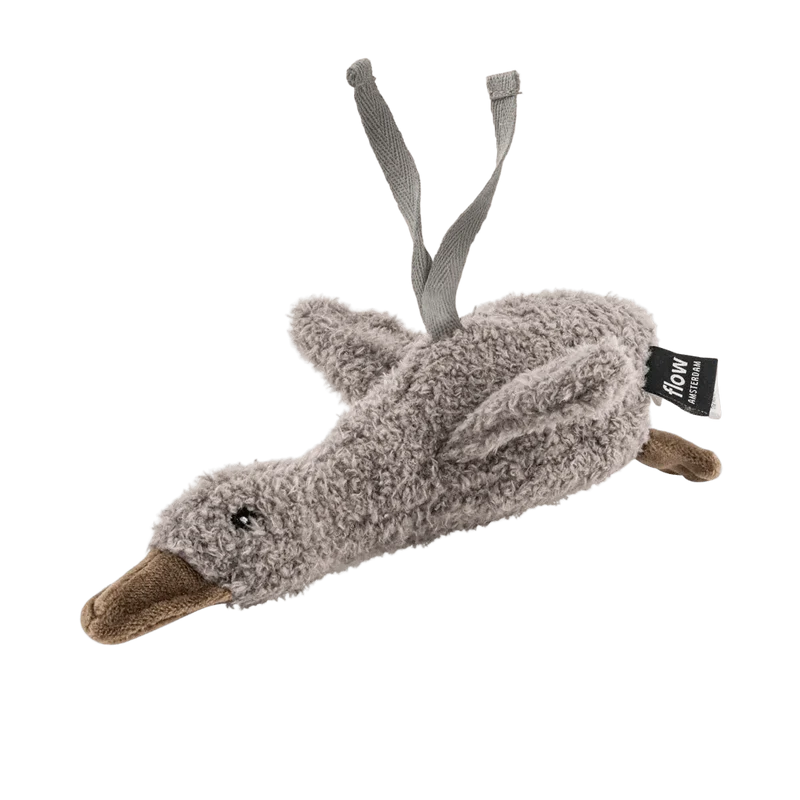 Einschlafhilfe & Kuscheltier Gans inkl. Soundbox "Liva Comforter on the go" - Grau