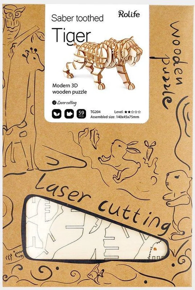Robotime Saber Toothed Tiger TG204