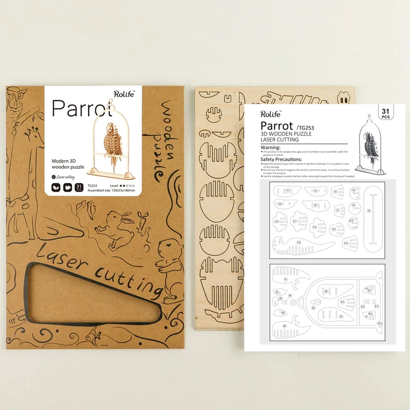 Robotime Parrot TG253