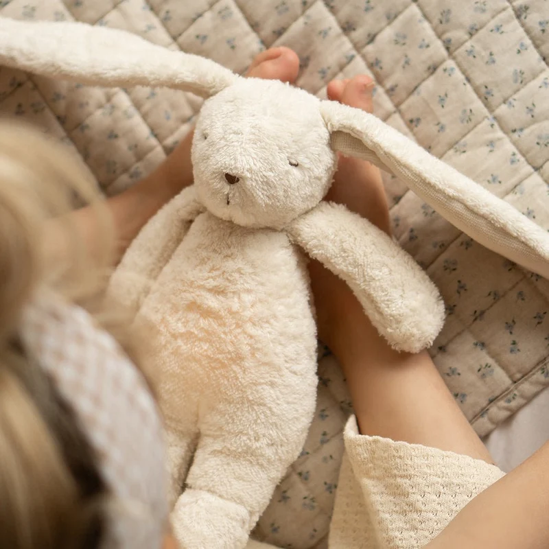 Moonie Hase 2.0 Organic Nachtlicht, Einschlafhilfe & Kuscheltier - Sand natur