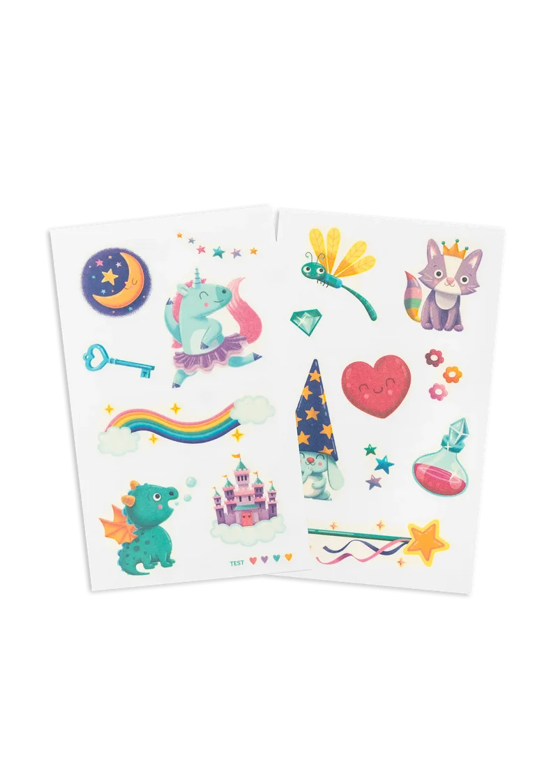 Kindertattoos - Verzauberte Welten