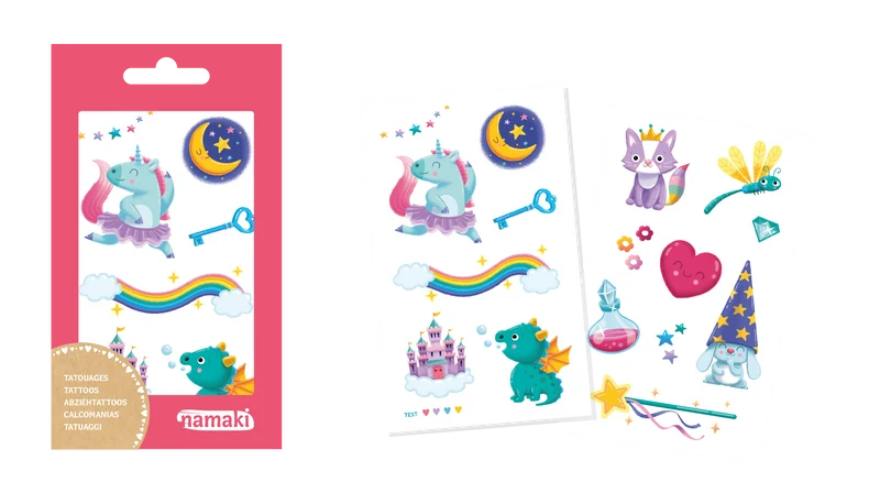 Kindertattoos - Verzauberte Welten