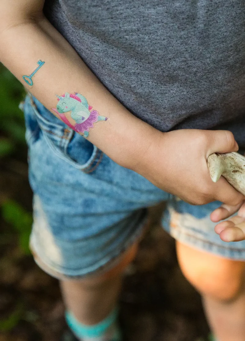 Kindertattoos - Verzauberte Welten