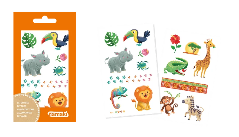 Kindertattoos - Wilde Safari