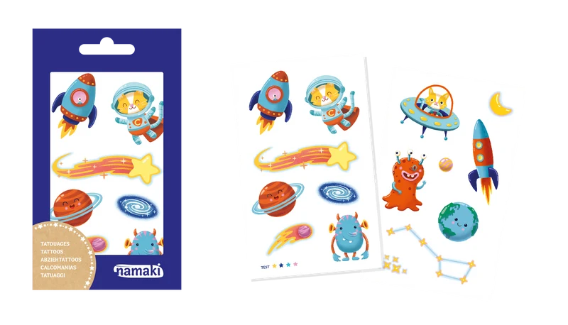 Kindertattoos - Intergalaktische Welten