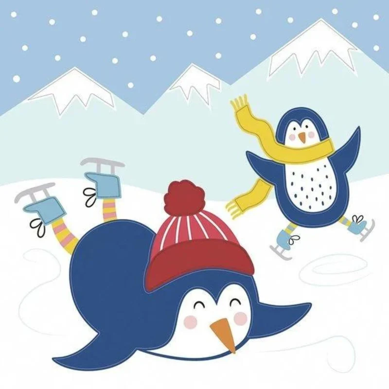 Bastelset Filzbilder "Winter friends"