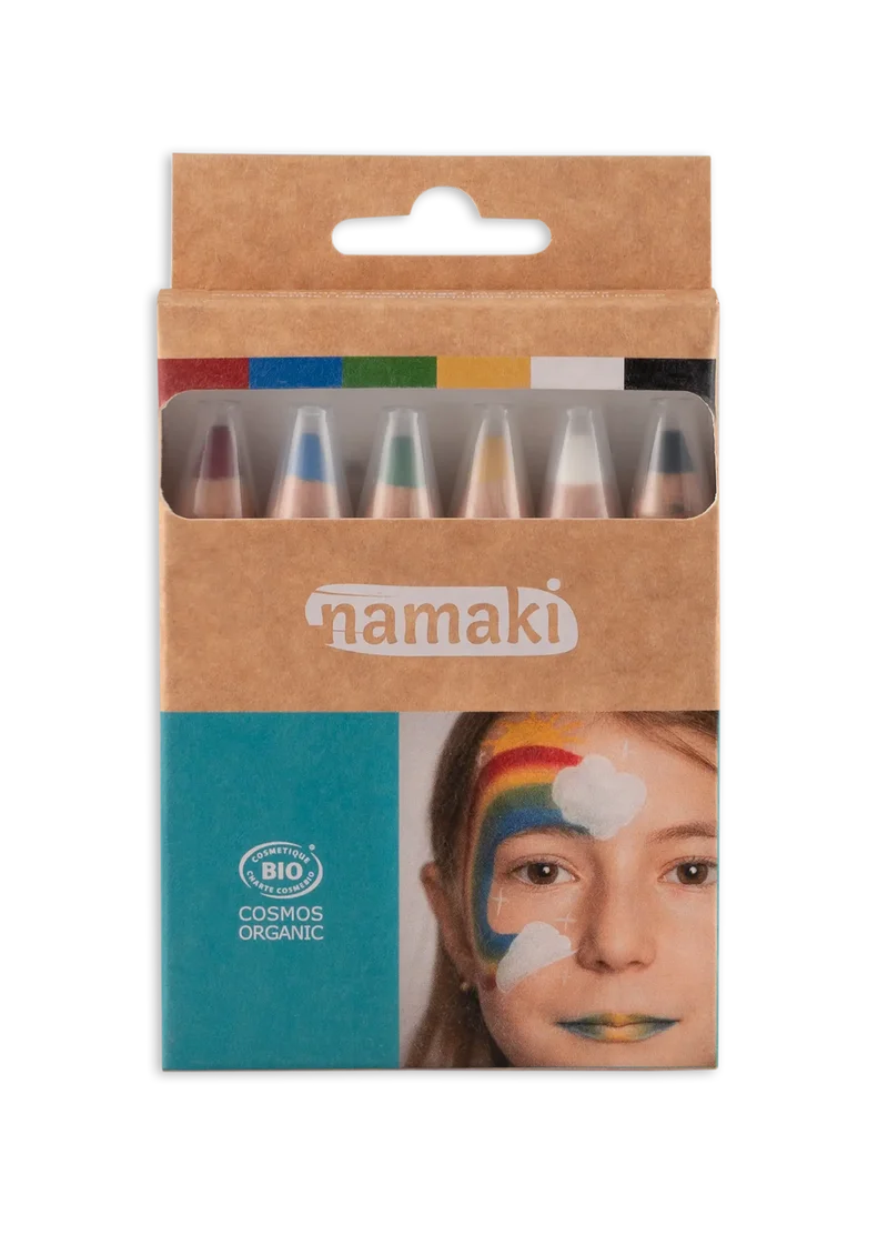 Schminkstifte für Kinder Jumbo Regenbogen, 6 Farben