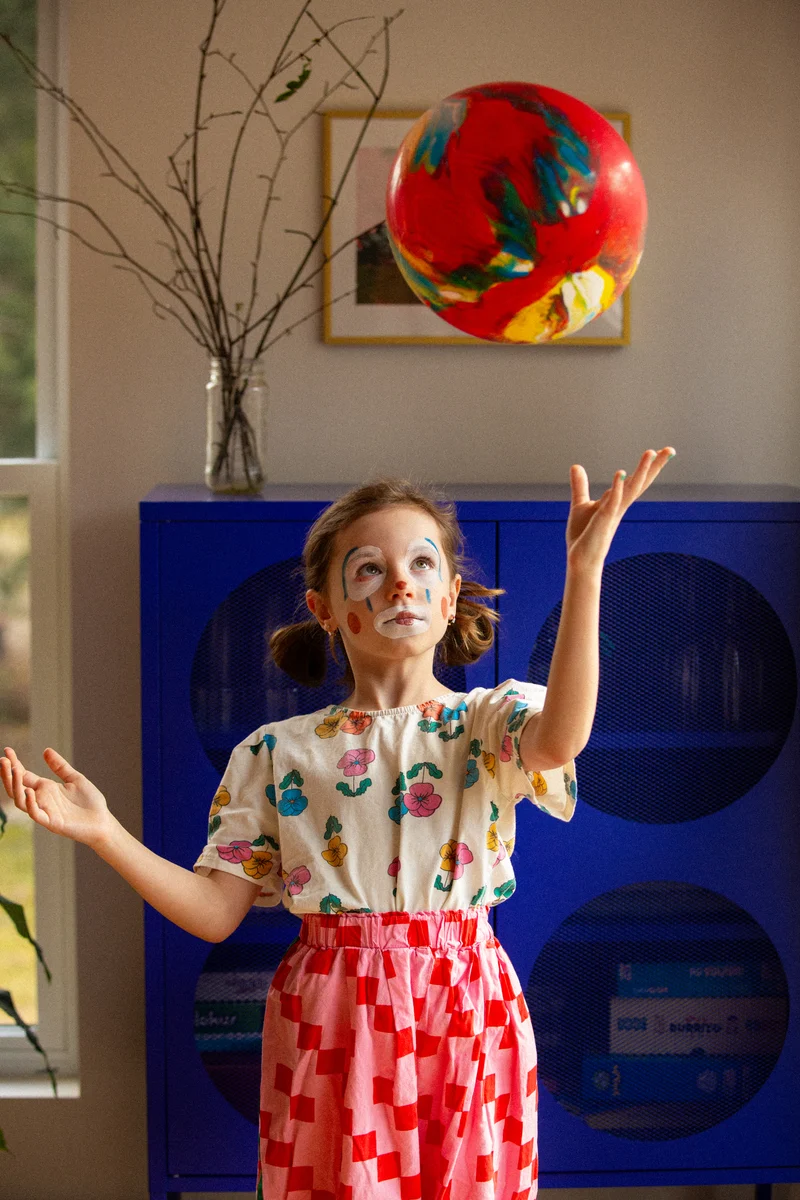 Schminkpalette für Kinder - 3 Farben, Clown & Harlekin