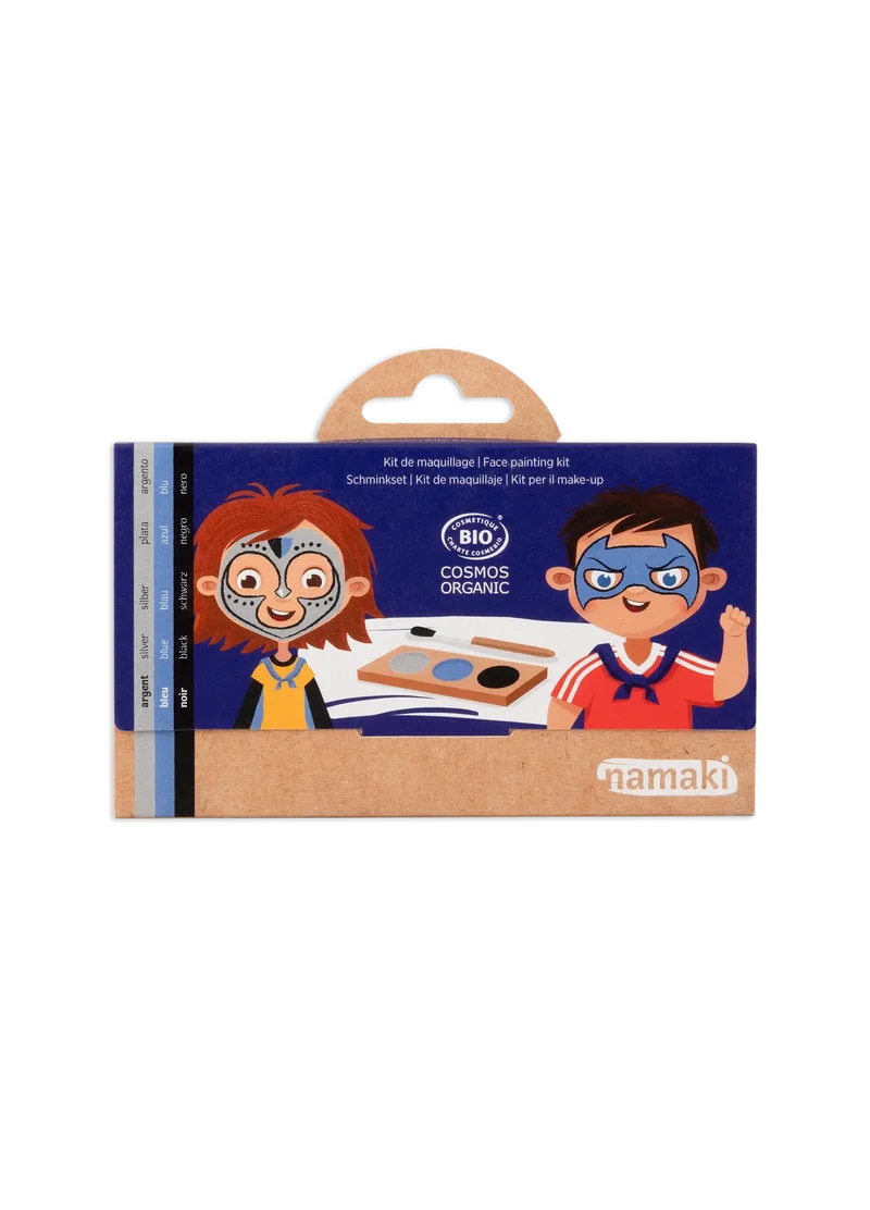 Schminkpalette für Kinder - 3 Farben, Ritter & Superheld