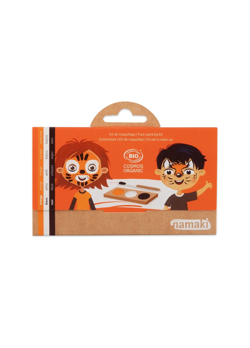 Schminkpalette für Kinder - 3 Farben, Tiger & Fuchs