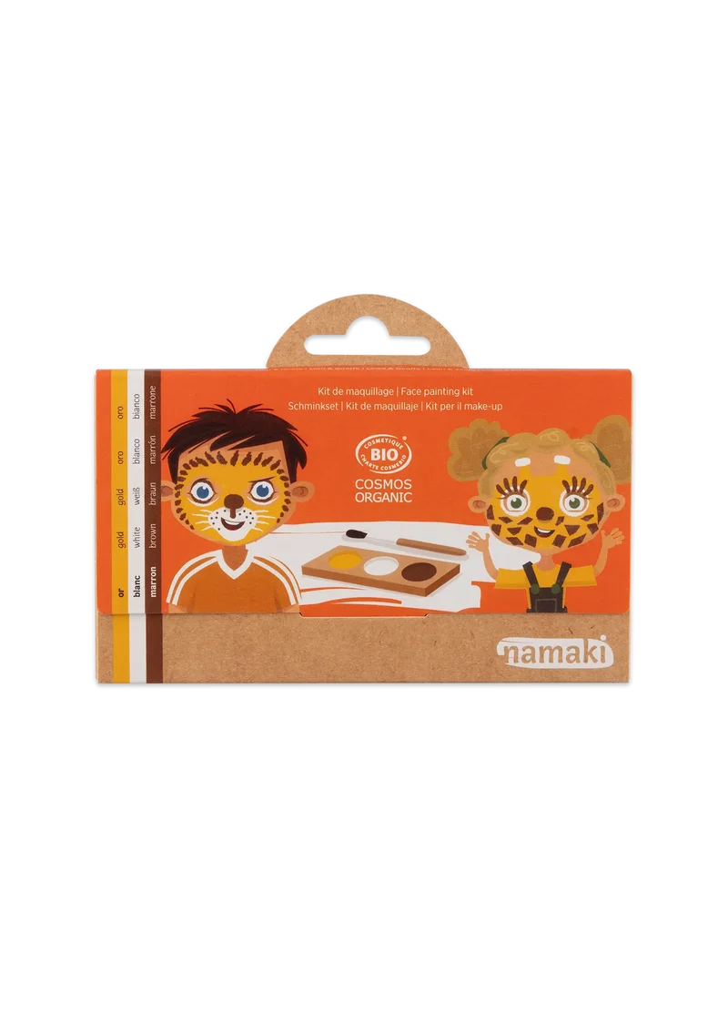 Schminkpalette für Kinder - 3 Farben, Löwe & Giraffe