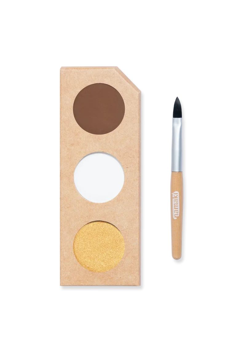 Schminkpalette für Kinder - 3 Farben, Löwe & Giraffe