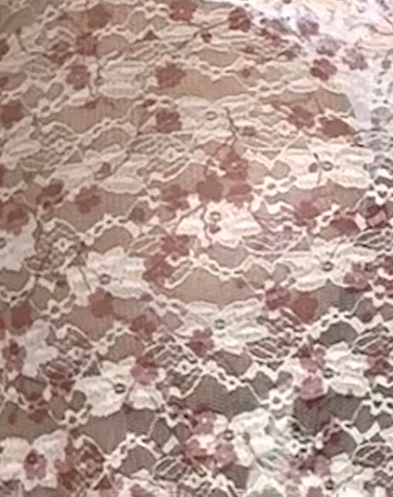Valtheni Maxikleid aus schicker blütenrosa Spitze
