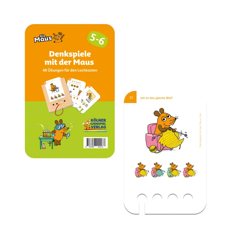 Denkspiele mit der Maus 5-6+ - Übungen für den Lochkasten