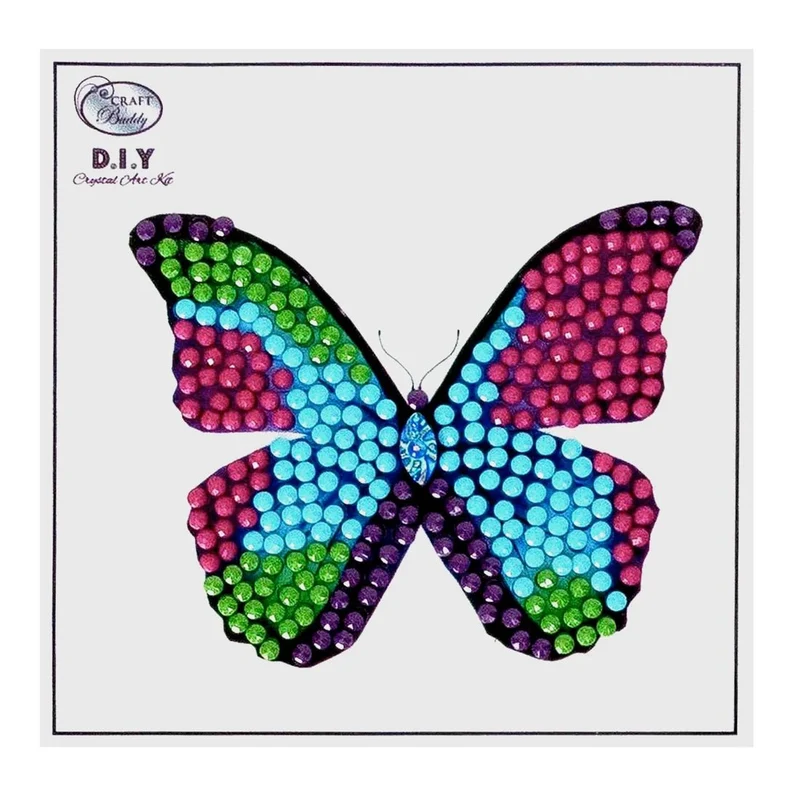 Crystal Art Sticker Kit - Motiv Schmetterling