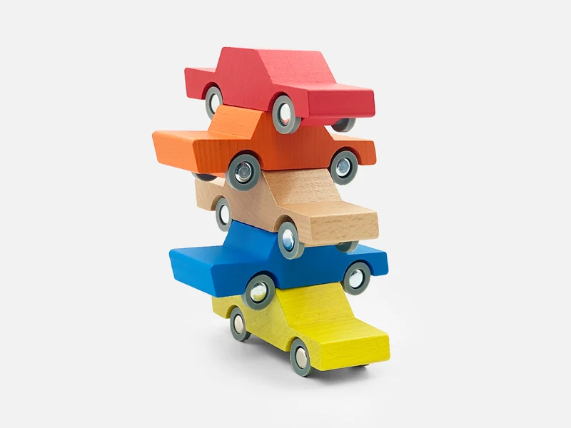 Waytoplay 40KR2HW Flexible Spielstraße, Spielset King of the Road + Autos