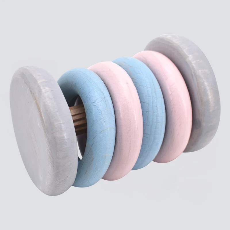 Klapper-Rassel "Tac-Tac" (blau/rosa)