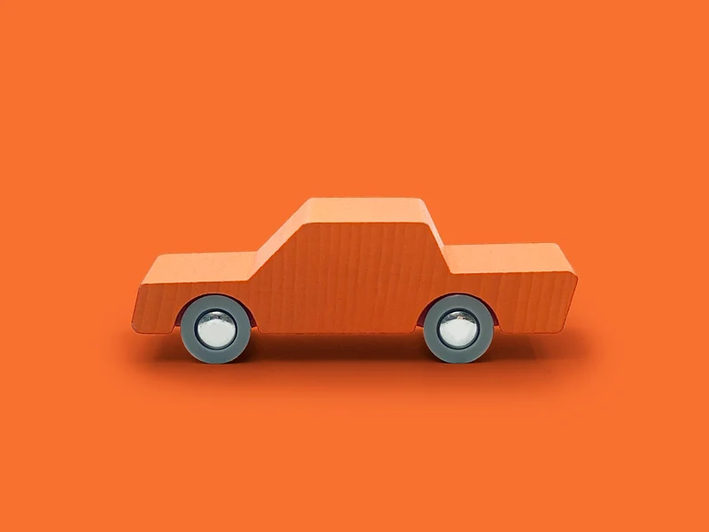 Waytoplay 1HW-5 Back and Forth Car, Spielzeugauto Orange