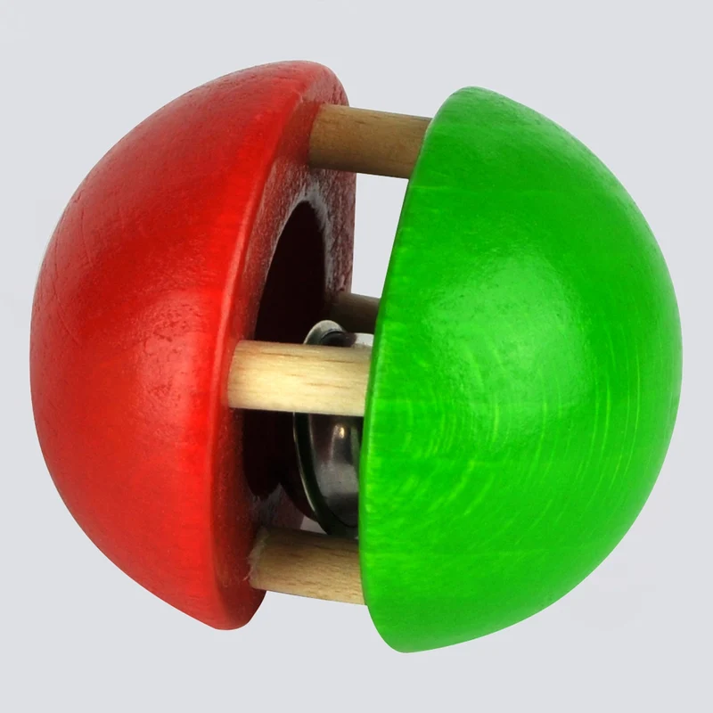 Kugel-Glöckchen "Beady" (rot/grün)