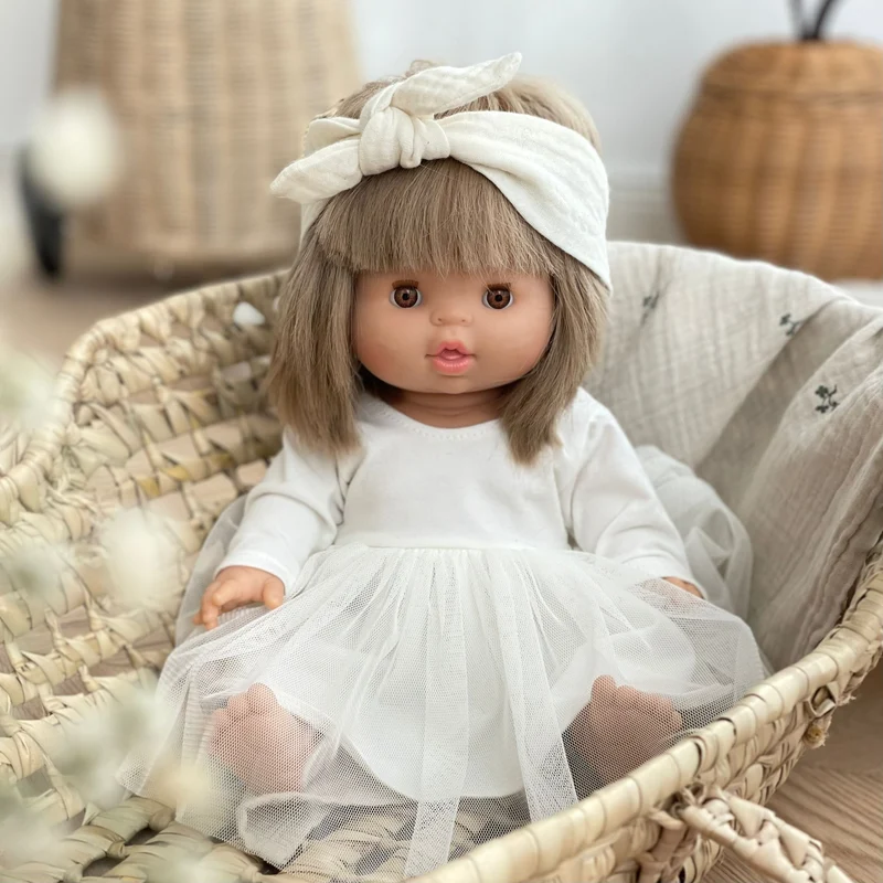 Puppenkleid Ballerina Tutu milky