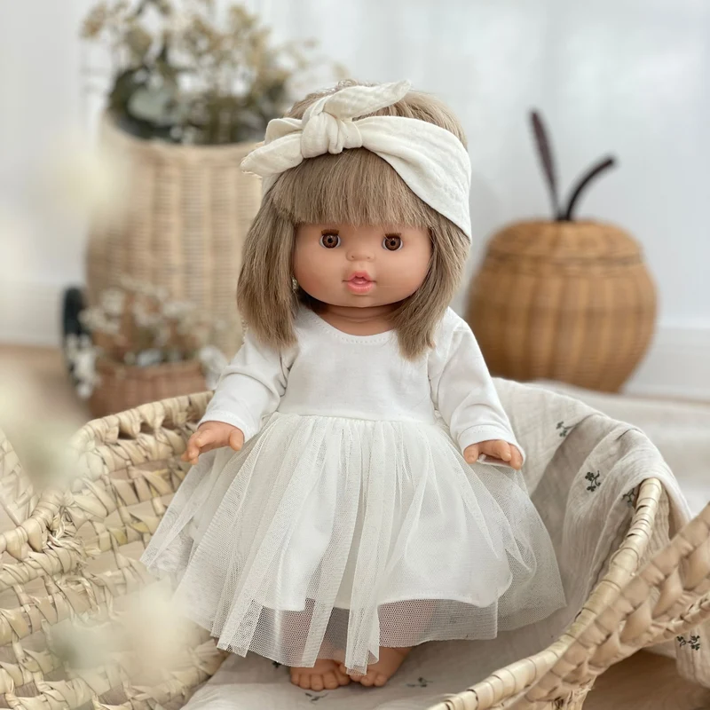 Puppenkleid Ballerina Tutu milky