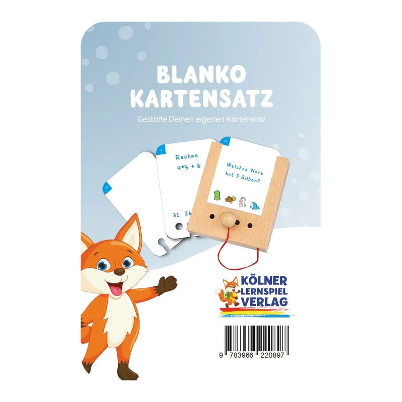 Blanko Kartensatz - Übungen für den Lochkasten