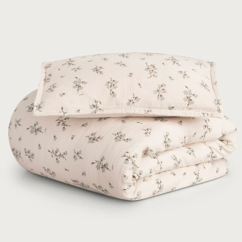 Bio Bettwäsche "Bluebell Muslin" 100x140cm/40x60cm Junior