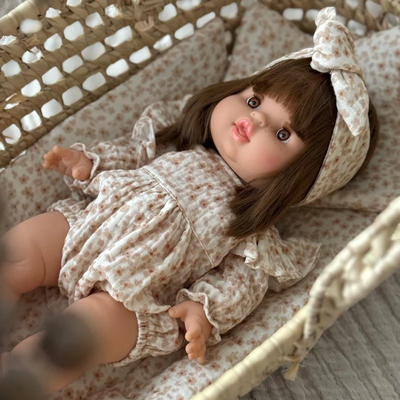 Puppenromper Musselin little flower