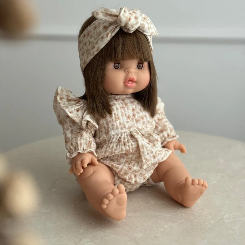 Puppenromper Musselin little flower