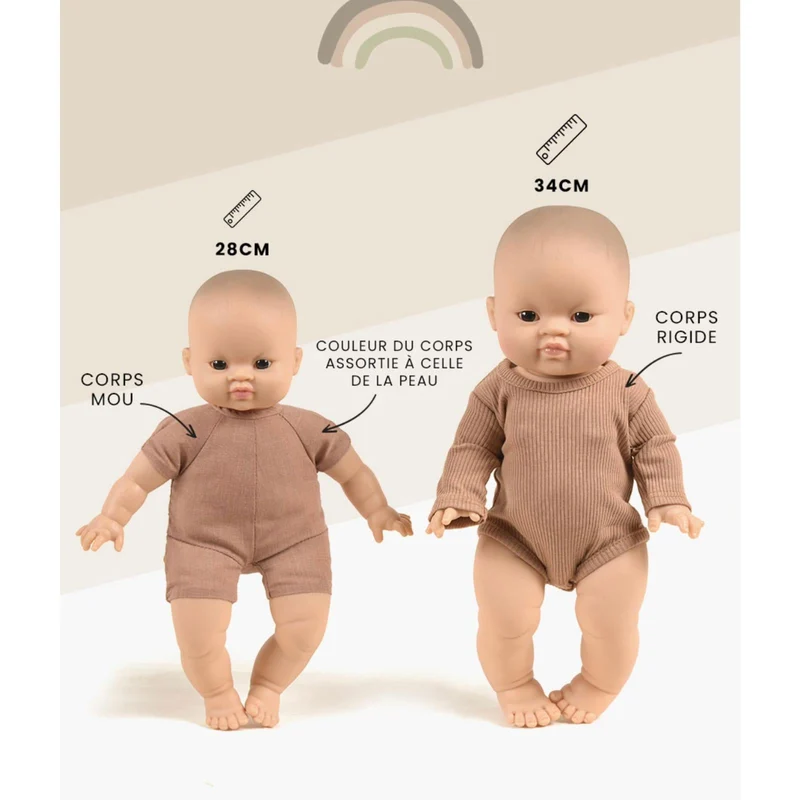 Puppe mit Stoffkörper "Babies" 28cm "Mae"