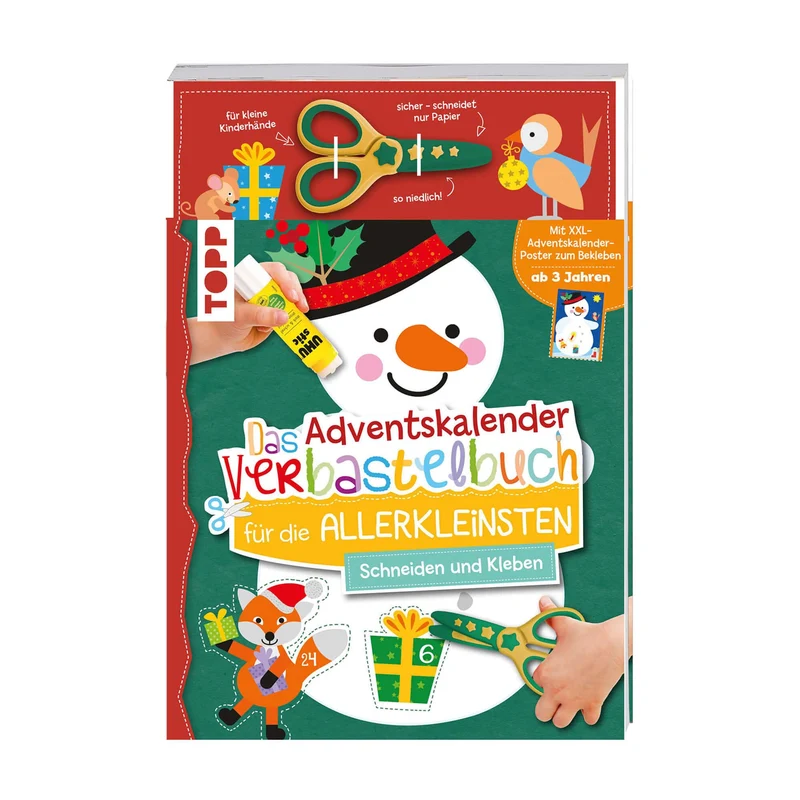Das Adventskalender-Verbastelbuch für die Allerkleinsten - Schneemann