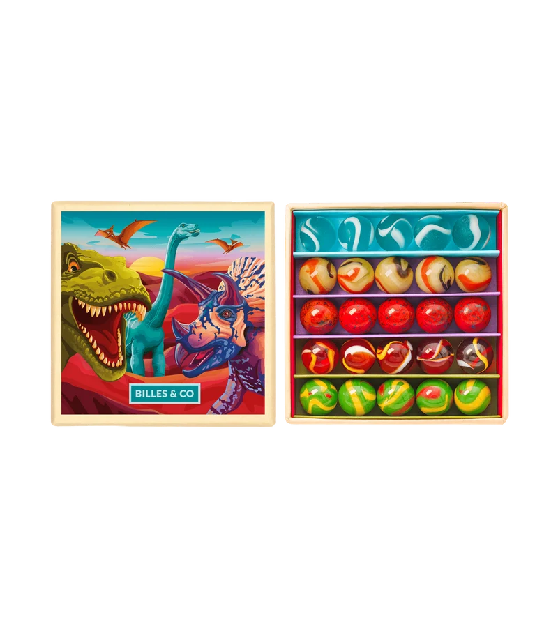 Murmeln Mini-Box Dinosaurier