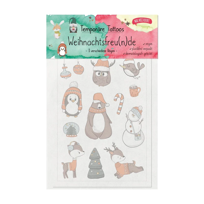 Weihnachten Kindertattoos