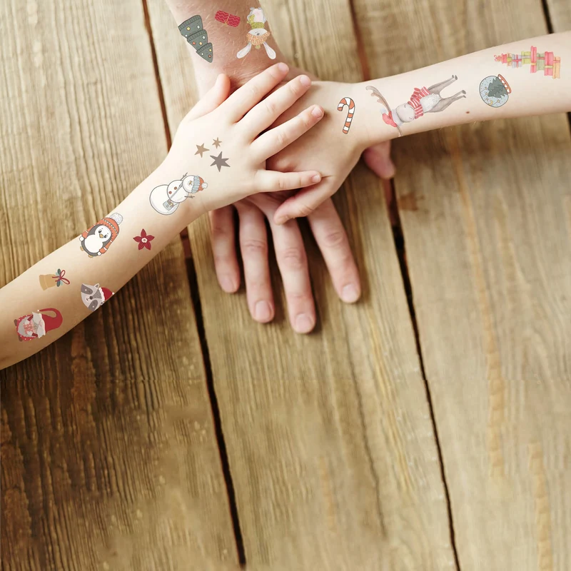 Weihnachten Kindertattoos