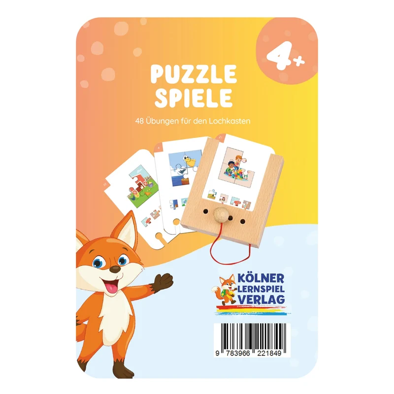Puzzlespiele ab 4 Jahren - Übungen für den Lochkasten