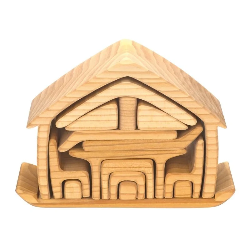 Glückskäfer 523264 Haus mit Möbel, natur