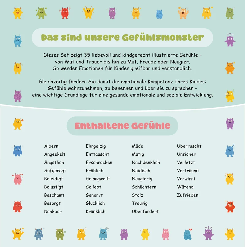 Mutmachbande Gefühlskarten für Kinder