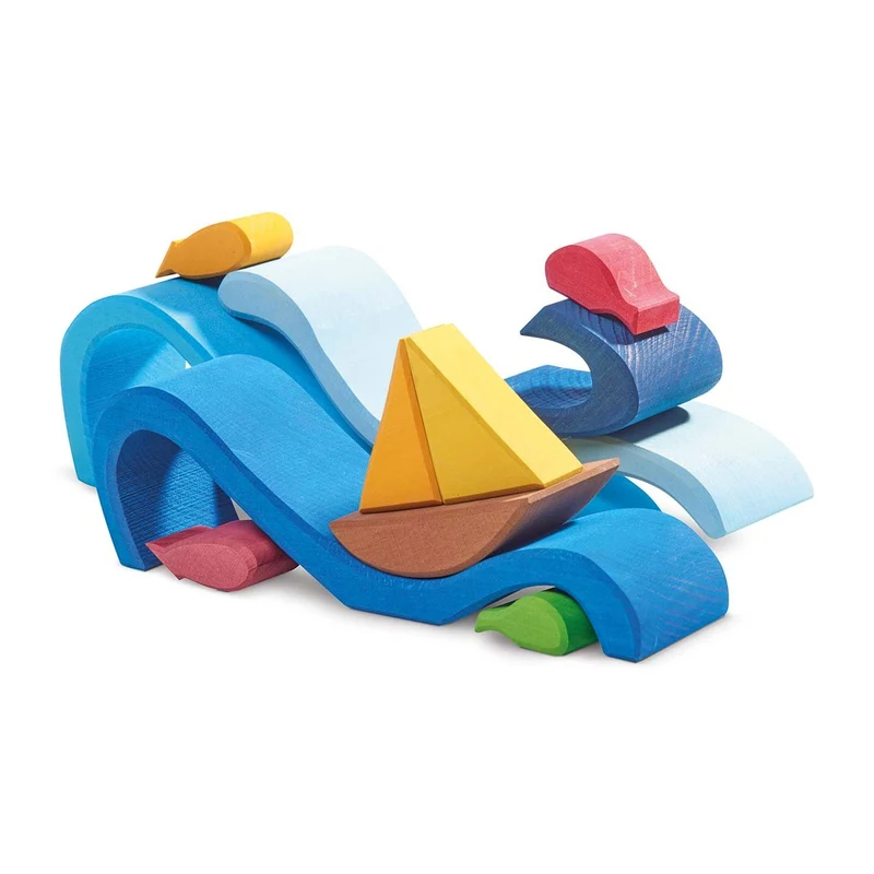Glückskäfer 523188 Wellen-Boot Bauspiel