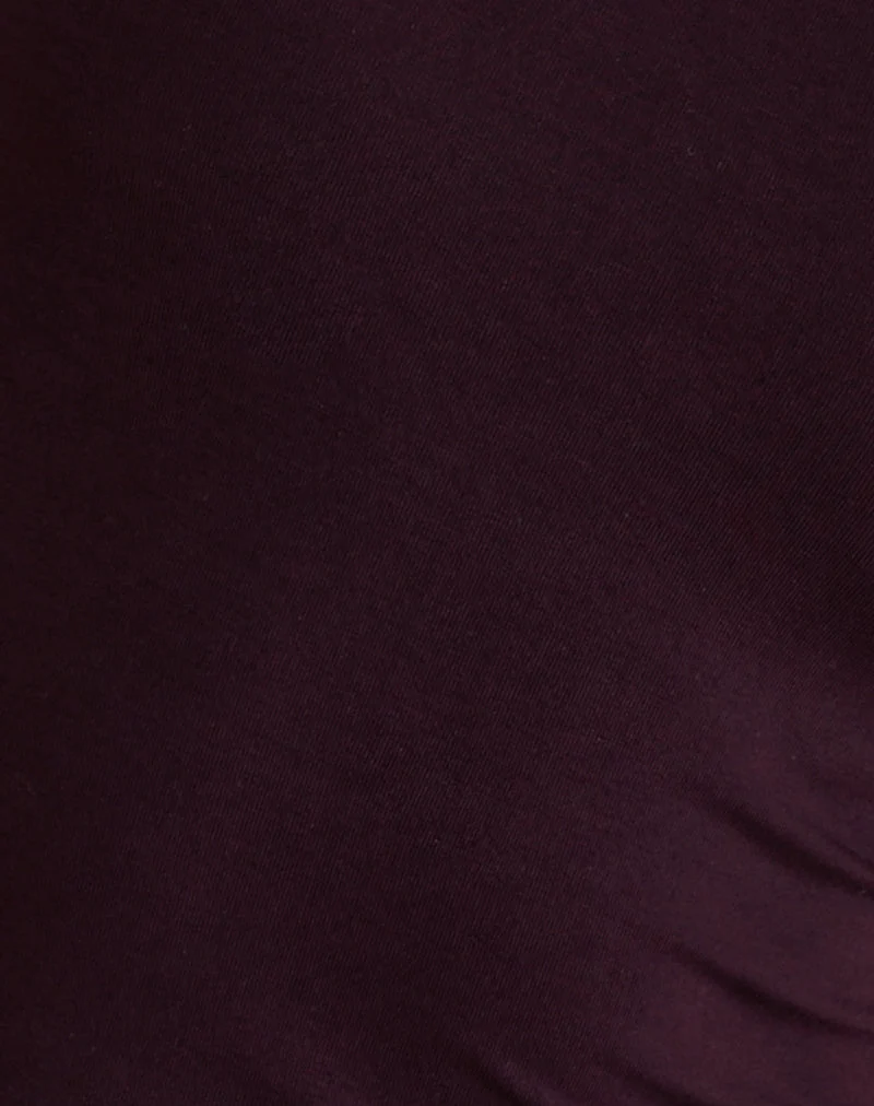 Lay Neckholder-Top in Redwood mit rosa Lady-Bindung